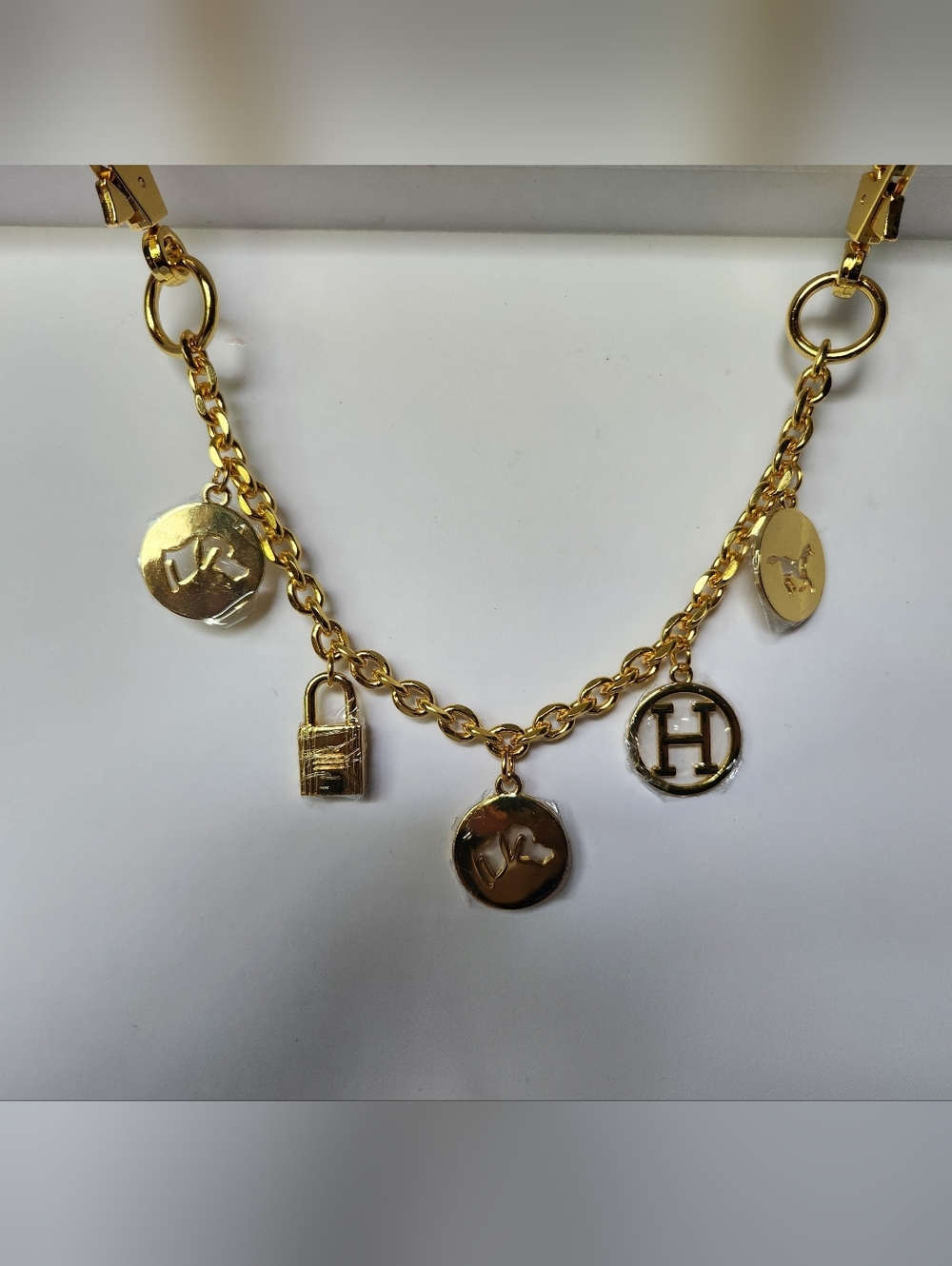 HERMES 12" Gold Purse Charm Chain - Picture 3 of 4